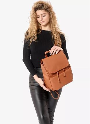 Женский рюкзак sambag loft mqn коричневый3 фото