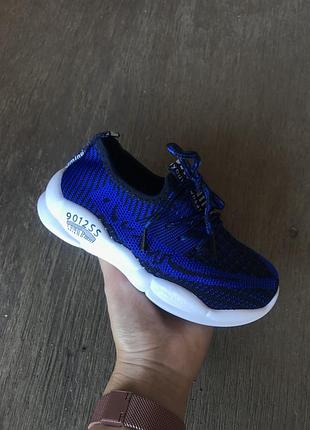 Новые детские синие кроссовки