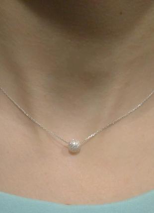 Серебряное колье 925 пробы нежность 2