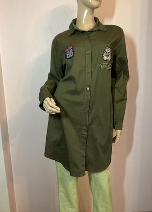 Бавовняне плаття- рубашка/xl/ brend sensi wear italy