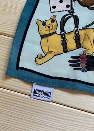 Шовкова хустка moschino cheap and chic (хустина, шовк)3 фото