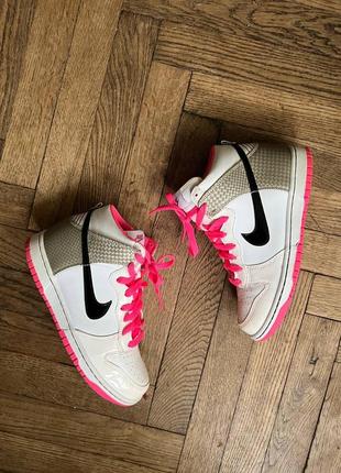 Кроссовки кожа натуральная высокие nike Hachimura оригинал