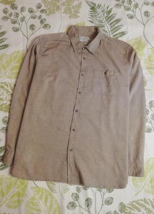 Брендовая натуральная рубашка tu 100% коттон
