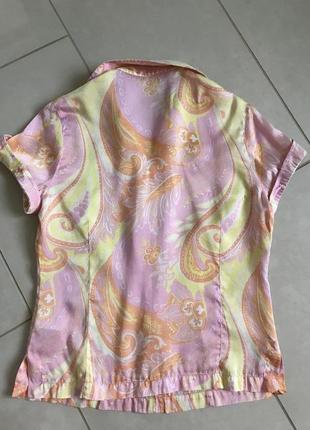 Блуза шелковая стильная модная дорогой бренд oui размер 388 фото