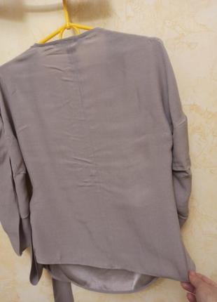 Вискозная блузка на запах zara4 фото