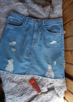 Крута джинсова юбка2 фото