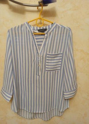 Вискозная блузка в полоску