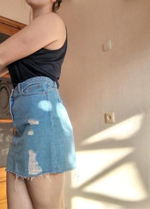 Крута джинсова юбка3 фото