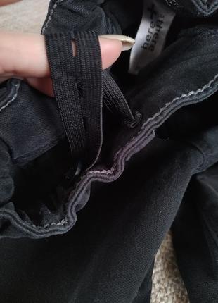 Черные джинсы с утяжкой-резинкой5 фото