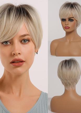 Парик💕перука блонд коротка