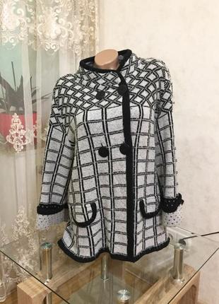 Накидка кардиган шерсть 54,56р теплая кофта/светр бавовна