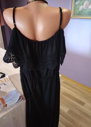 Стильное платье сарафан,на бретельках с открытыми плечами без дефектов крутая модель2 фото
