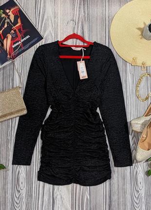 Трендовое нарядное черное платье boux avenue #2383