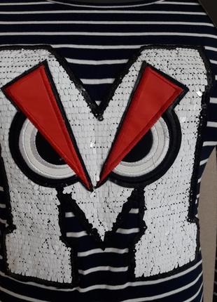 Короткое базовое летнее платье,туника,пляжное платье ebelieve,в полоску