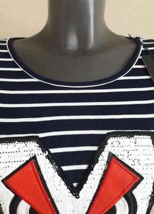 Короткое базовое летнее платье,туника,пляжное платье ebelieve,в полоску