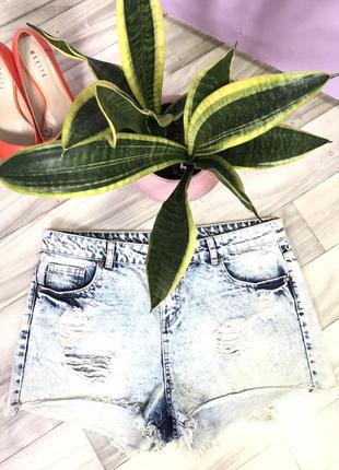 Джинсовые шорты высокая посадка мом topshop mom