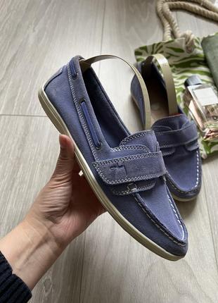 Замшевые туфли мокасины footglove