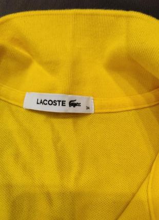 Футболка желтая lacoste3 фото