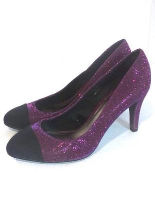 👠👠👠 гарні ошатні туфлі на шпильці від бренду f&f, р.37 код t3756