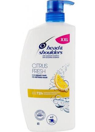 Шампунь против перхоти head & shoulders citrus fresh 900ml с дозатором