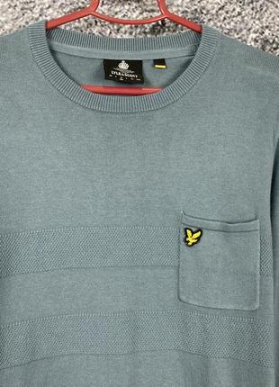 Мужская крутая оригинальная кофта lyle scott размер м2 фото