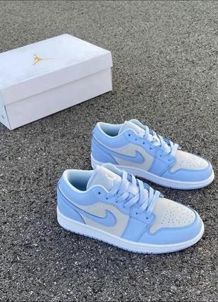 Кросівки jordan 1 low football grey aluminum3 фото