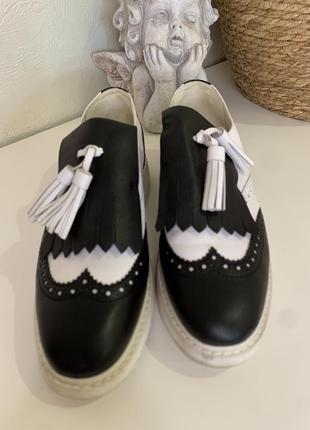 Туфлі броги ecco 41р , 26.5 см