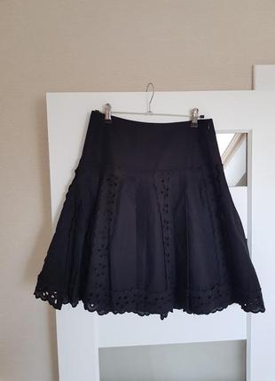 Очень красивая юбка с льном с кружкой morgan1 фото