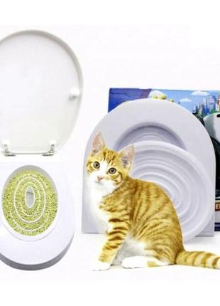 Система привчання кішок до унітаза citi kitty cat toilet training, котячий туалет2 фото