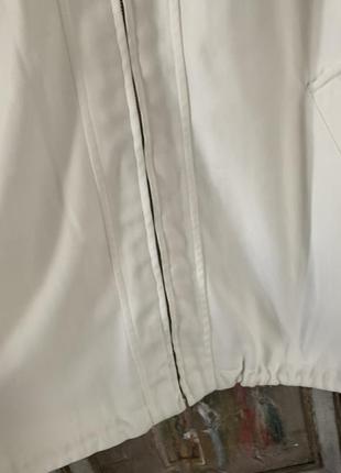 Ветровка со съемным капюшоном  белая большой размер 54-56 р германия4 фото