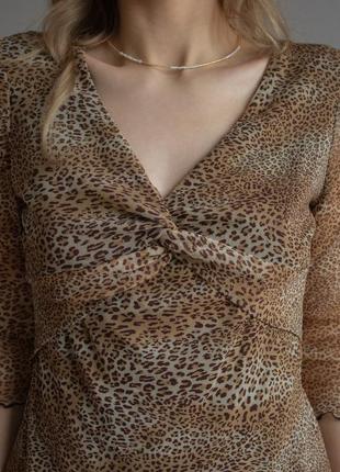 Топ marks &amp; spencer , леопард блуза2 фото