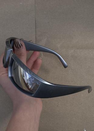 Очки серые зеркальные окуляри 2023