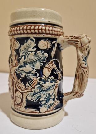 Керамическая пивная кружка келих немецкая