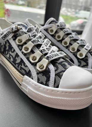 Розкішні жіночі кеди у стилі dior b23 low logo black grey