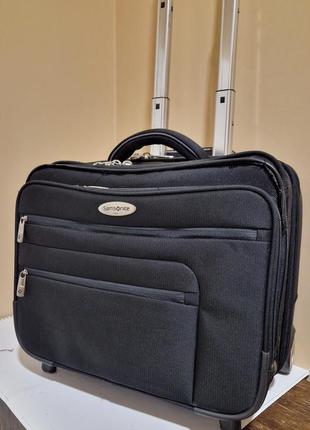 Чемодан валіза кейс-пилот чёрный самсонайт samsonnite саквояж