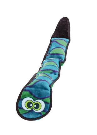 Іграшка для собак outwardhound invincibles snakes (непереможна змія-пищалка) блакитна 62 см (oh32067)