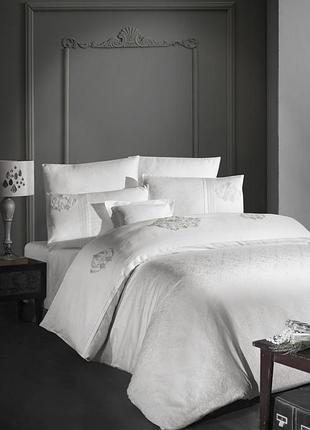 Постельное белье евро размера 200x220 сатиновоновое качественное, постельное белье хорошее хлопковое кремовый