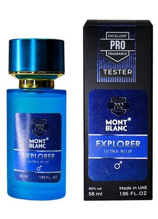 Montblanc explorer ultra blue 58 мл, чоловічий