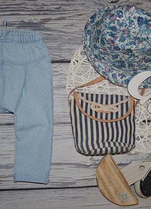 9 - 12 місяців 80 см фірмові мега круті легкі джинси штани штани на літо next некст