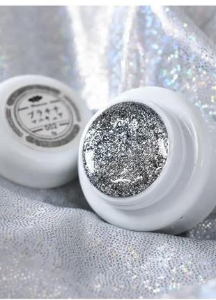 Гель лак platinum серебро 5мл