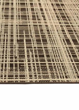 Килимова доріжка безворсова на гумовій основі karat flex 19171/91 1.00 м коричневий5 фото