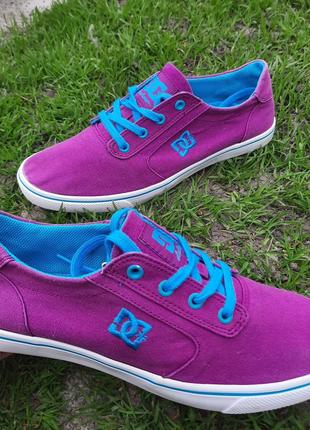 Тканевые кеды мокасины dc shoes р.39 по