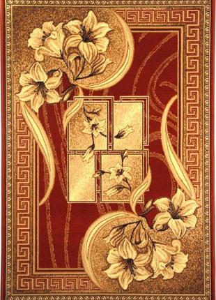 Килим karat gold 365/22 1.50x3.00 м прямокутний червоний