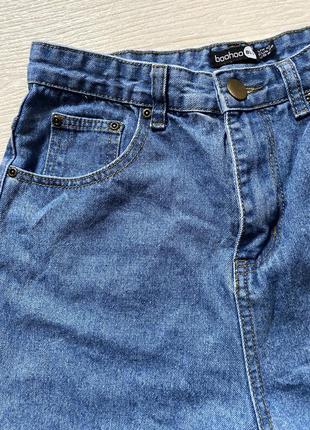 Шорты джинсовые boohoo blu3 фото