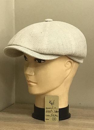 Кепка картуз чоловіча восьмиклинка хуліганка 8 клинка comfort heads літня весняна джинс ова овий темно сіра сірий