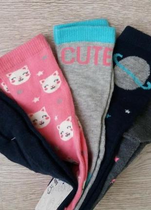 Шкарпетки для дівчинки c&a німеччина. набори по 5 пар.2 фото