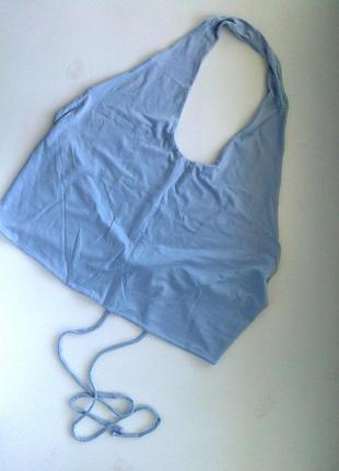 36-38р. летний трикотажный топ майка с открытой спинкой в подарок