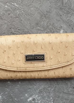 Кошелёк jimmy choo из кожи страуса