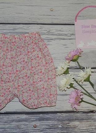 3 - 4 року 104 см фірмові легкі шорти шортики квіти next некст