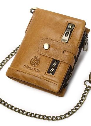 Чоловічий гаманець із натуральної шкіри. шкіряний гаманець чоловічий портмоне зі шкіри коричневий